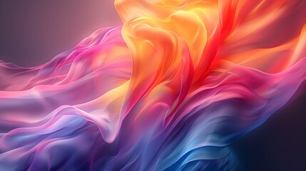 Vibrant abstract colorful waves high resolution picture