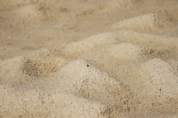 Dry sand dune surface with small natural mounds creating textured desert style background