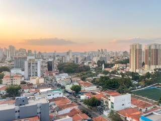 Sunset at the north part of the city of Sao Paulo.