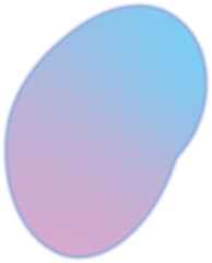 Gradient Blob With Light Blue and Pink