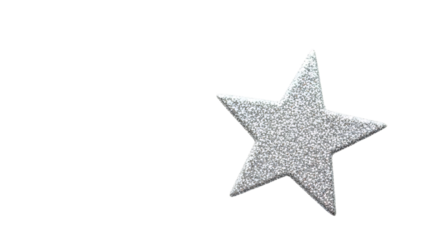 Silver glitter star background for christmas holiday celebration festive decoration design element graphic art transparent background