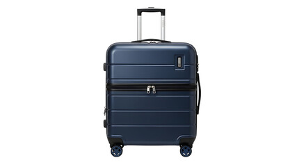 Discover the perfect blue luggage for your next adventure travel suitcase carry on spinner bag trip transparent background