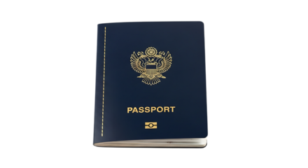 Us passport document for international travel identification and citizenship verification process guide lines transparent background