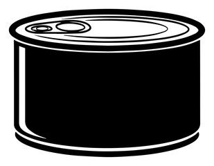 Canned Food Tin Can Silhouette Icon