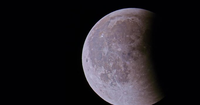 Moon partial eclipse. Partial lunar eclipse of September 2025.