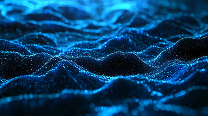 Abstract Digital Wave Pattern