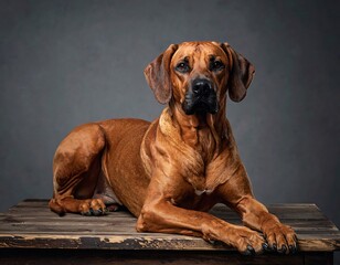 Studio shot of a dog