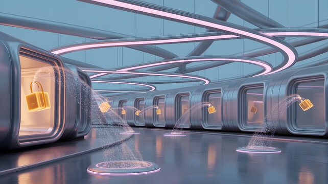 Secure digital data transfer in futuristic network - Powered by Adobe