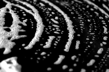 Grunge scratched surface backdrop. Wavy black and white abstract pattern with flowing motion, perfect for artistic backdrops and digital art.