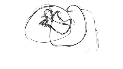 Bright Abstract Light Swirls on Black trail energy isolated on a transparent background