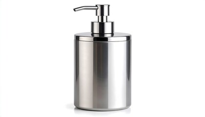 Polished chrome soap dispenser