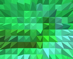 Abstract green low poly background geometric texture design Vector illustration digital art modern style