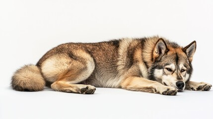 Fototapeta premium Relaxed dog lying down