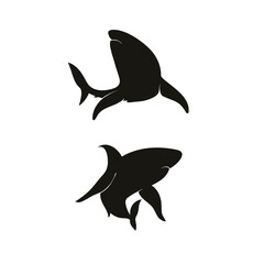 dolphin fish silhouette vector
