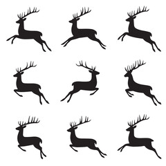 Collection of Deer and Stag Icon Logos