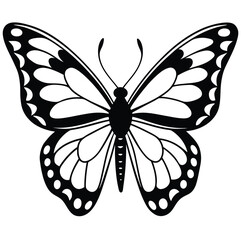 Vector illustration of a colorful swallowtail butterfly, a beautiful insect with intricate wings flying against a clean white background