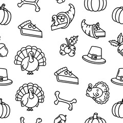 seamless pattern with food vector