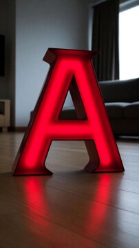 red letter a, letter "A", 3d letters, letter, alphabet, alphabet letters, art letter, art, illustration, illustrative letter