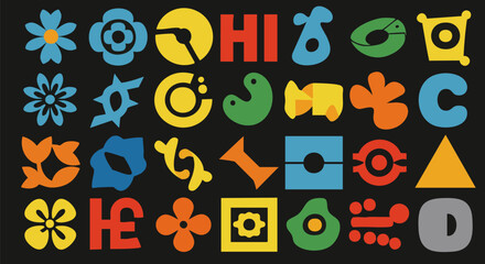 Bold Geometric Abstract Pattern