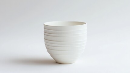 White ceramic vessel