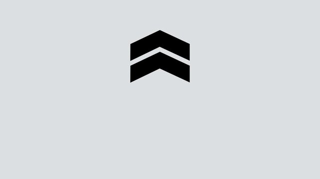 Gray Upward Arrow Icon on Light Gray Background grey