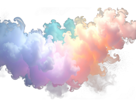 Steam condensation cumulus cloudy special effect 3d rendering png file 