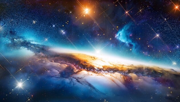Space Background Universe Filled With Stars Nebulas And Galaxies