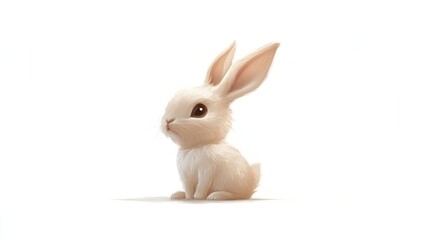 Obraz premium Adorable sitting rabbit