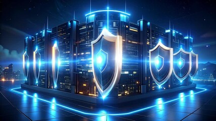 Cybersecurity Infrastructure - Protecting Digital Assets with Advanced Shields. - Powered by Adobe