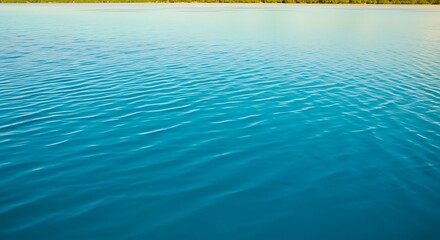 Tranquil ocean water surface ripples blue turquoise hues serene aquatic background