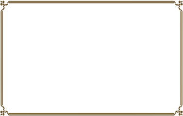 Ornamental Border Frame with Delicate Flourishes | Decorative Beige Edge for Invitations, Certificates, and Elegant Graphic Design