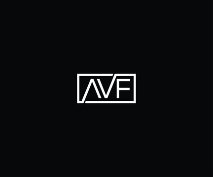 letter avf modern clean logo