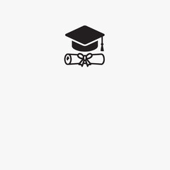 Vector illustration of an airplane, bicycle, and a wheelbarrow with a baby stroller, a graduation cap, and a construction tool