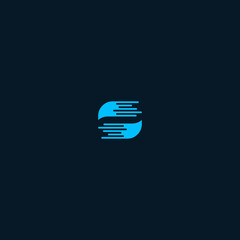 S data logo in blue