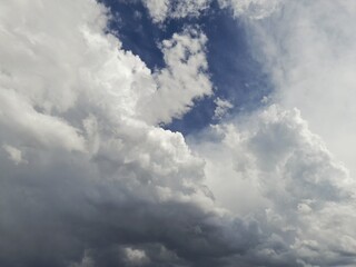 cumulus and cumulonimbus clouds