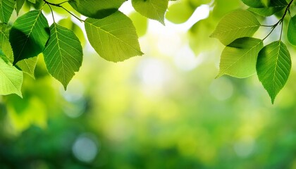 Green Leaves On Nature Background
