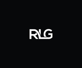 letter rlg modern clean minimal logo