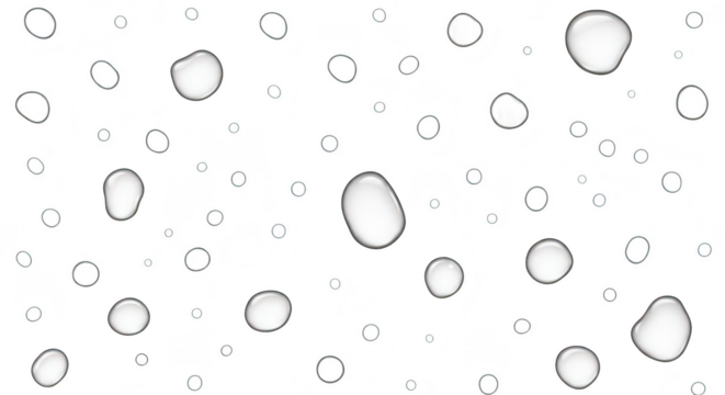 Abstract black and white pattern of glowing ovals and circles on a dark background