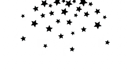 Abstract digital art with scattered white dots and lines on a dark background creating a starry night effect