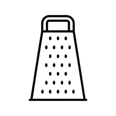 Grater Outline Line Art Vector Design