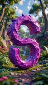 letter "S", 3d letters, letter, alphabet, alphabet letters, art letter, art, illustration, illustrative letter