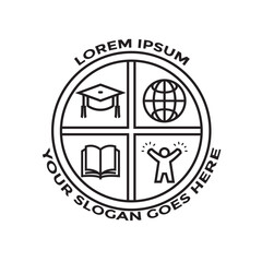 School and University Logo Template