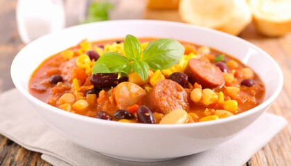 Sausage and Black Bean Chili