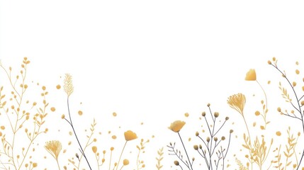 Delicate wildflowers border