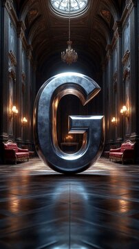 letter "G", 3d letters, letter, alphabet, alphabet letters, art letter, art, illustration, illustrative letter