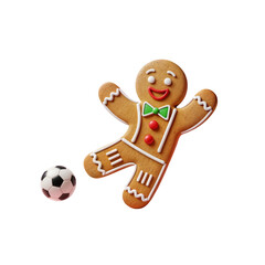 Gingerbread Couple with Santa Hats and Scarves – Cozy Christmas Cookies