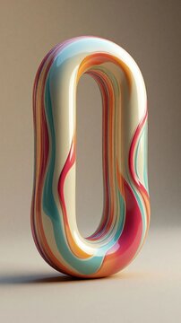 abstract colorful font, letter "O", 3d letters, letter, alphabet, alphabet letters, art letter, art, illustration, illustrative letter