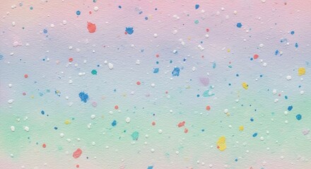 Pastel Splatter Paint Texture: Soft Hues and Random Dots