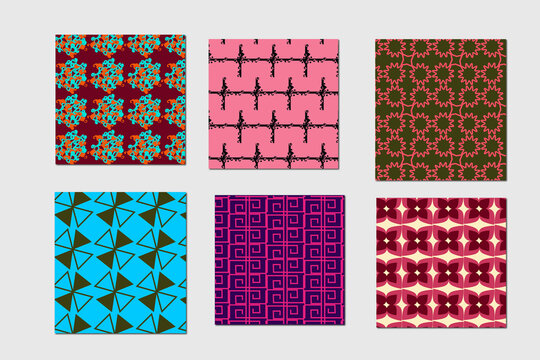 Modern pattern design with color and template.