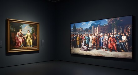 Old Painting vs Digital Art